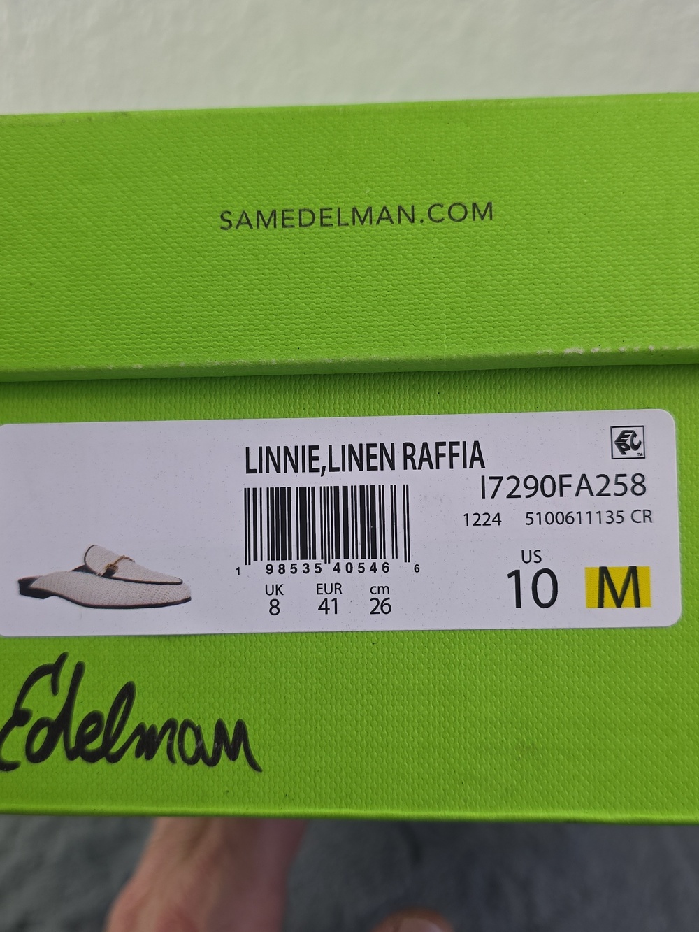 Sam Edelman Linnie, Linen Rafia Mules Size 10 - Picture 15 of 16